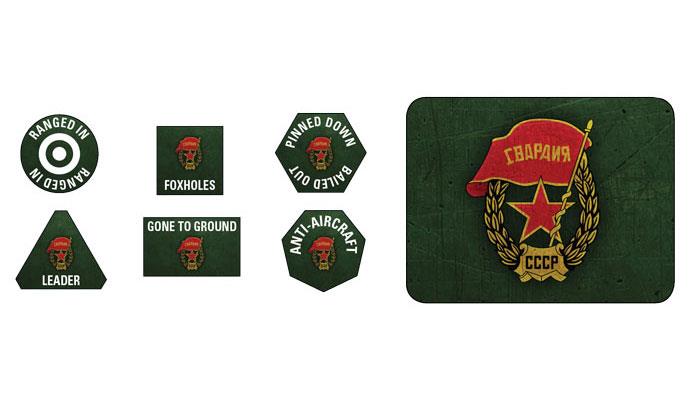 Flames of War: Soviet Guards Tokens and Objectives (Late War) (ONLINE ORDER ONLY)