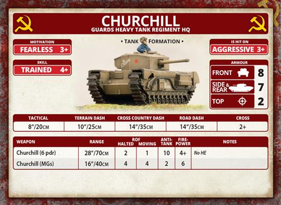 Flames of War: Soviet Churchill Heavy Tank Company (Mid War) (ONLINE ORDER ONLY)