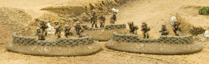 Flames of War: Desert Sandbags - Dug In Markers (ONLINE ORDER ONLY)