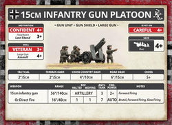 Flames of War: German 15cm Infantry Gun Platoon (Mid War-Iron Cross) (ONLINE ORDER ONLY)