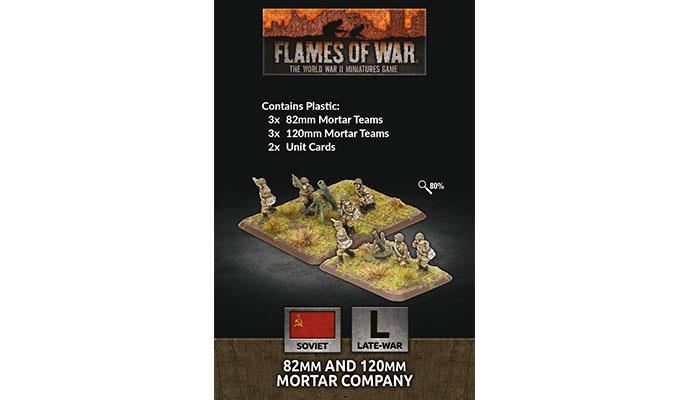 Flames of War: Soviet 82mm and 120mm Mortar Company (Late War) (ONLINE ORDER ONLY)