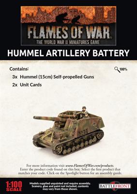 Flames of War: German Hummel Artillery Battery (Late War) (ONLINE ORDER ONLY)