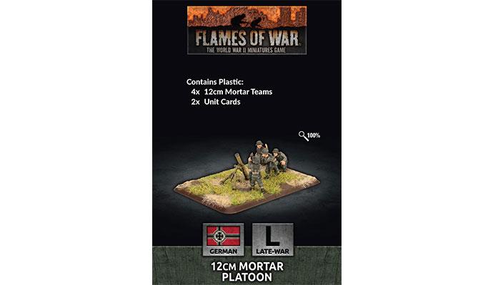 Flames of War: German 12cm Mortar Platoon (Late War) (ONLINE ORDER ONLY)