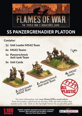 Flames of War: German SS Panzergrenadier Platoon (Late War) (ONLINE ORDER ONLY)