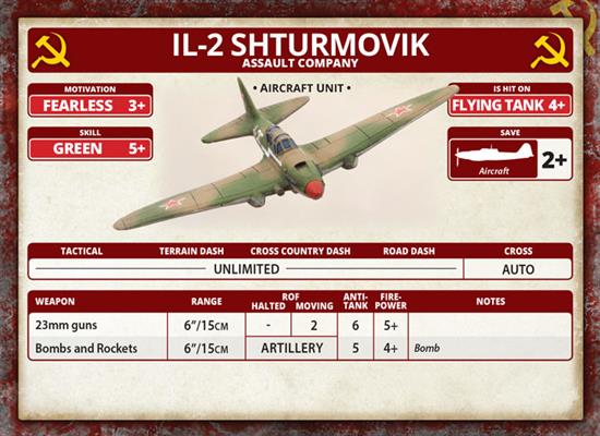 Flames of War: Soviet IL-2 Shturmovik Assault Flight (Mid War) (ONLINE ORDER ONLY)