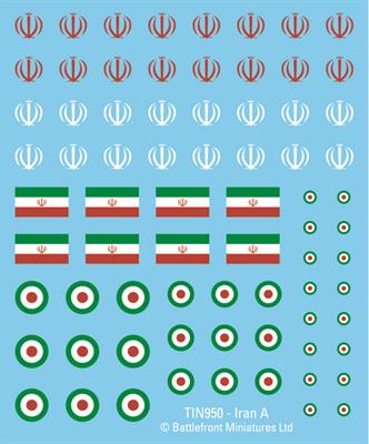 Team Yankee: Iranian Decal Set (ONLINE ORDER ONLY)