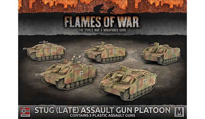 Flames of War: German StuG (Late) Assault Gun Platoon (Mid War) (ONLINE ORDER ONLY)