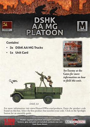 Flames of War: Soviet DShK AA MG Platoon (Mid War) (ONLINE ORDER ONLY)