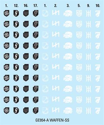 Flames of War: D-Day - Waffen-SS Decal Set (ONLINE ORDER ONLY)