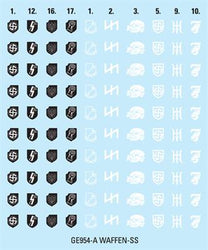 Flames of War: D-Day - Waffen-SS Decal Set (ONLINE ORDER ONLY)