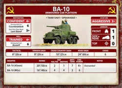 Flames of War: Soviet BA-10 Armoured Car Platoon (Mid War) (ONLINE ORDER ONLY)