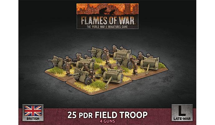 Flames of War: British 25 pdr Field Troop (Late War) (ONLINE ORDER ONLY)