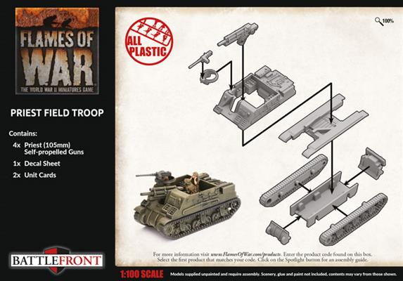 Flames of War: British Priest Field Troop (Late War) (ONLINE ORDER ONLY)