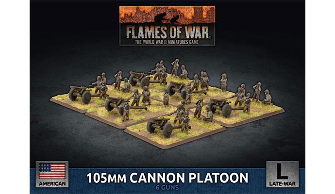 Flames of War: American 105mm Cannon Platoon (Late War) (ONLINE ORDER ONLY)
