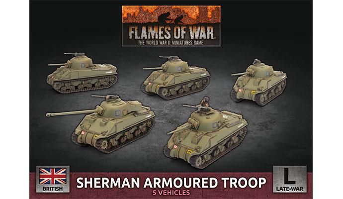 Flames of War: British Sherman Armoured Troop (Late War) (ONLINE ORDER ONLY)