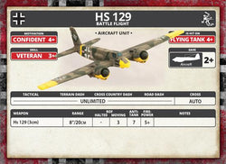Flames of War: German HS 129 Battle Flight (Mid War) (ONLINE ORDER ONLY)