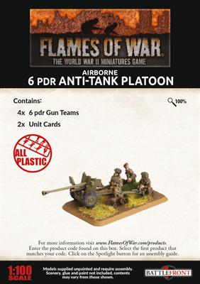 Flames of War: British Airborne 6pdr Anti-tank Platoon (Late War) (ONLINE ORDER ONLY)