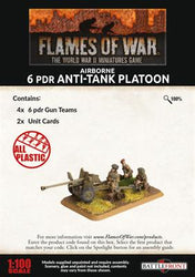 Flames of War: British Airborne 6pdr Anti-tank Platoon (Late War) (ONLINE ORDER ONLY)
