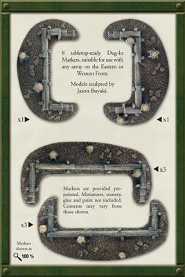Flames of War: Log Emplacements - Dug In Markers (ONLINE ORDER ONLY)