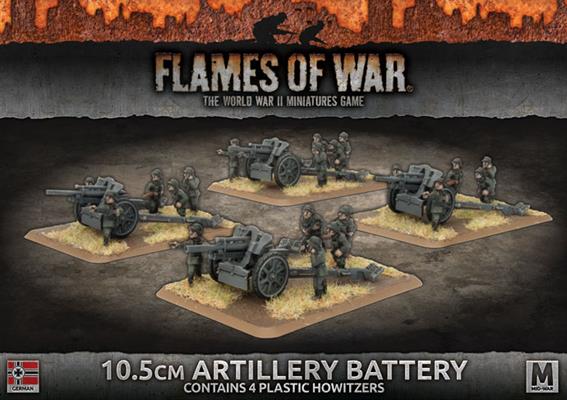 Flames of War: German 10.5cm Artillery Battery (Mid War) (ONLINE ORDER ONLY)