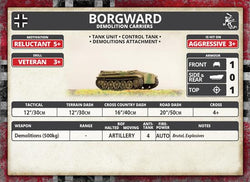 Flames of War: German Borgward Demolition Carriers (Mid War) (ONLINE ORDER ONLY)