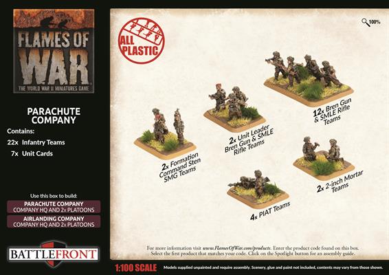 Flames of War: British Parachute Company (Late War) (ONLINE ORDER ONLY)