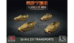 Flames of War: German SD KFZ 251 Transports (Late War) (ONLINE ORDER ONLY)