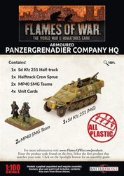 Flames of War: German Armoured Panzergrenadier Company HQ (Late War) (ONLINE ORDER ONLY)