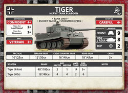 Flames of War: German Tiger Heavy Tank Platoon (Mid War) (ONLINE ORDER ONLY)