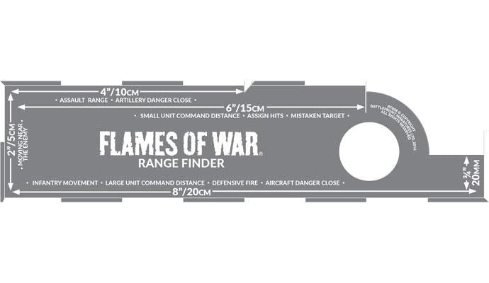Flames of War: Range Finder (Etched) (ONLINE ORDER ONLY)