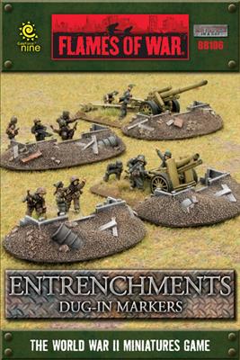 Flames of War: Entrenchments - Dug in Markers (ONLINE ORDER ONLY)