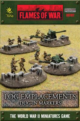 Flames of War: Log Emplacements - Dug In Markers (ONLINE ORDER ONLY)