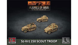 Flames of War: German SD KFZ 250 Scout Troop (Late War) (ONLINE ORDER ONLY)