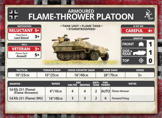 Flames of War: German Armoured Flame-Thrower Platoon (Mid War) (ONLINE ORDER ONLY)