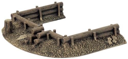Flames of War: Log Emplacements - Gun Pit Markers (ONLINE ORDER ONLY)