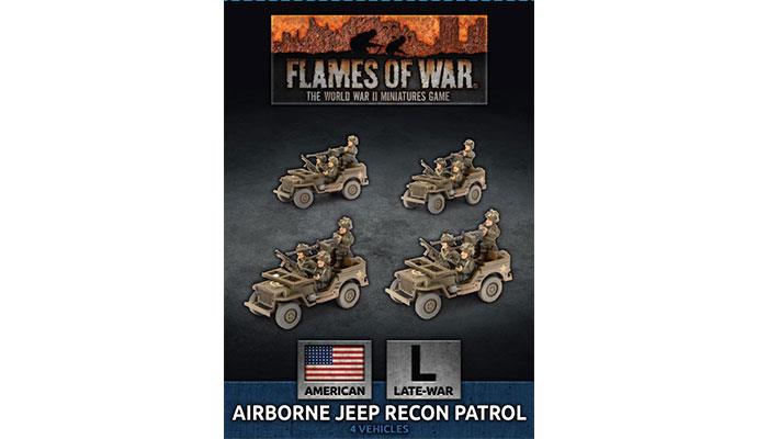 Flames of War: American Airborne Jeep Recon Patrol (Late War) (ONLINE ORDER ONLY)