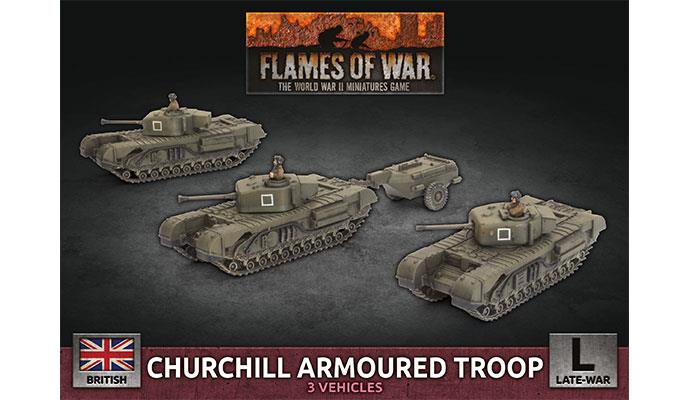 Flames of War: British Churchill Armoured Troop (Late War) (ONLINE ORDER ONLY)