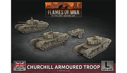 Flames of War: British Churchill Armoured Troop (Late War) (ONLINE ORDER ONLY)