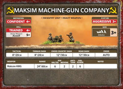 Flames of War: Soviet Maksim Machine-Gun Company (Late War) (ONLINE ORDER ONLY)