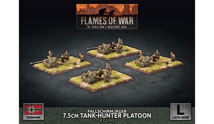 Flames of War: German Fallschirmjäger 7.5cm Tank Hunter Platoon (Late War) (ONLINE ORDER ONLY)