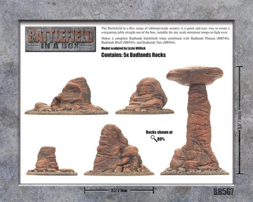Battlefield in a Box: Badlands Pillars - Mars (ONLINE ORDER ONLY)