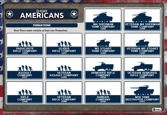 Flames of War: D-Day - American Unit Cards (ONLINE ORDER ONLY)