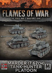 Flames of War: German Marder (7.62cm) Tank-Hunter Platoon (Mid War) (ONLINE ORDER ONLY)