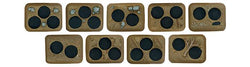 Flames of War: Soviet Plastic Bases - Rural (ONLINE ORDER ONLY)