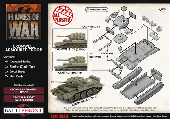 Flames of War: British Cromwell Armoured Troop (Late War) (ONLINE ORDER ONLY)