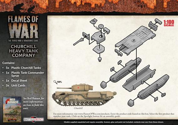 Flames of War: Soviet Churchill Heavy Tank Company (Mid War) (ONLINE ORDER ONLY)