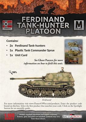Flames of War: German Ferdinand Tank-Hunter Platoon (Mid War) (ONLINE ORDER ONLY)