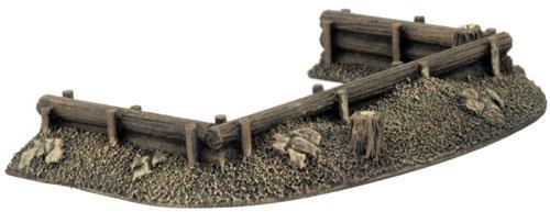 Flames of War: Log Emplacements - Gun Pit Markers (ONLINE ORDER ONLY)