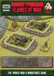 Flames of War: Sandbags - Gun Pit Markers (ONLINE ORDER ONLY)
