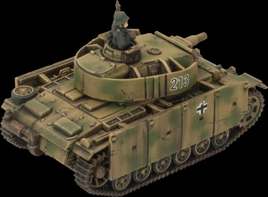 Flames of War: German Panzer III (Late) Tank Platoon (Mid War) (ONLINE ORDER ONLY)